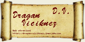 Dragan Viciknez vizit kartica